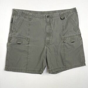 Wrangler Authentic Issue Cargo Shorts Men 44* Olive Green Utility Outdoor